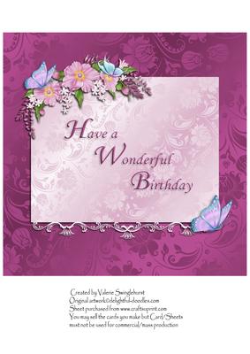 Insert to Match Birthday Wishes Just for You Mother Etc