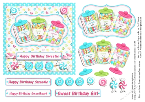 Happy Birthday Sweetie / Sweetheart / Girl