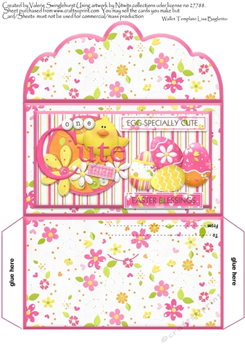 Egg-Specially cute Easter Blessings Money Wallet