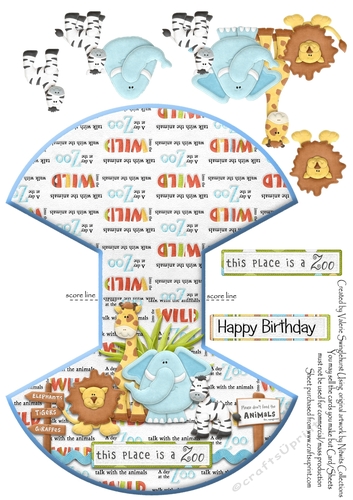 This Place is a Zoo Birthday Rocker Card