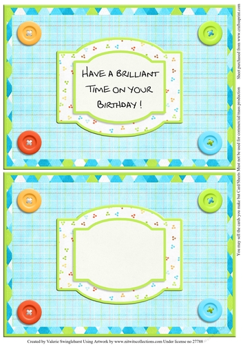 2 on a sheet inserts to match So Many Toys So Little Time Lets Play quick card front