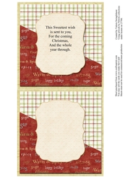 Two on a sheet Inserts to match Sweetest Christmas Wishes