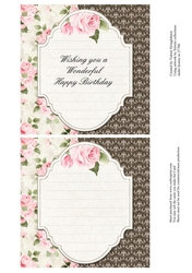 Two on a sheet Inserts to match Special Wishes Just For You