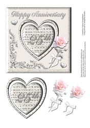 Silvwe 25th Anniversary 6x6 card front