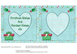 Two on a sheet Inserts one with verse one without to match Too Cute to be Naughty card front