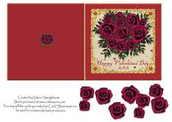 Red Roses Valentine Quick Card