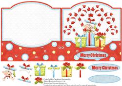 Elf Has Candy and Pressies Quick Card