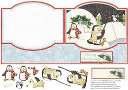 Fishing Penguin and His Friends at Play Quick Card