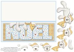 Noel Polar Bear Over the Edge Dl Card