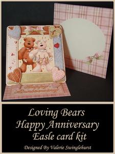 Loving Bears Anniversary Easle Card Kit with Envie