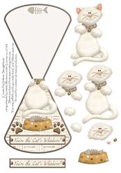 Cute Cat Wobble Card Your the Cats Whiskers