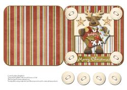 Believe in Christmas Reindeer Quick Cut and Fold Card