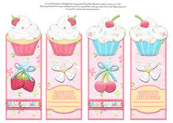Hey Cupcake Pretty Pink Bookmarks