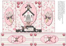 On Your Wedding Day Pink Gate Fold Card