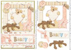 You Are So Beary Special Pink Card Front Various Occasions