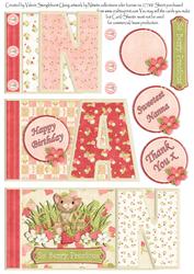 Nan Book Sheet with Various Sentiments