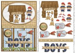 Boys Will Be Boys Card Front for Various Occasions