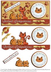Perfect Companions Dl Card Front with Decoupage