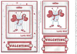 Love Bug Valentine Card Front