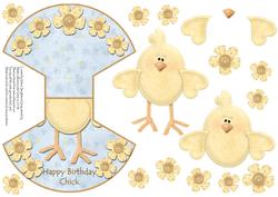 Happy Birthday Chic Over the Edge Wobble Card
