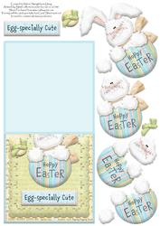 Egg-specially Cute Hoppy Easter Over the Edge Card