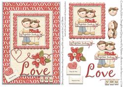 Together Forever Love You Valentine Card Front