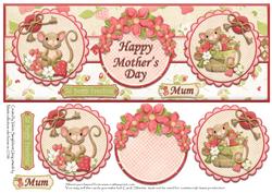 Happy Mother's Day So Berry Precious Mum Dl Card Front