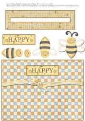 Happy Bumble Penny Slider Card