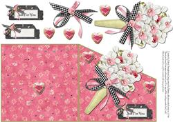 Just for You a Bouqeut of Flowers Card