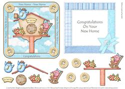 Birdhouse New Home Quick Card with Insert