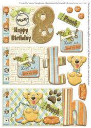 Happy 8th Birthdayumber Book Sheet