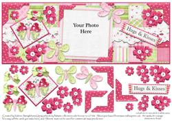 Butterfly Dl Photo Card Front with Decoupage