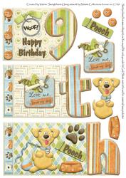 Love Me Love My Dog Number Book for a 9th Birthday