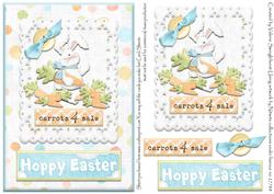 Carrots 4 Sale Easter Bunny Card Front