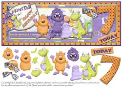 Monster 7 Today Birthday Dl Card Front