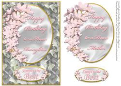 Simply the Best Daughter/mothers Birthday Pink