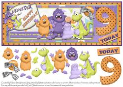 Monster 9 Today Birthday Dl Card Front