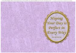 Insert for German Shepherd Card Purple/gold Various Occasion