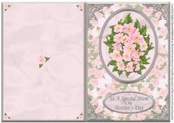 To Special Mum on Mother's Day Quick Card Pink/silver