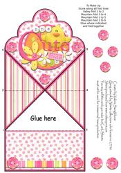 One Cute Chick Scallop Diamond Top