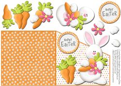 I Have Carrots Diagonal Over the Edge Easter Card