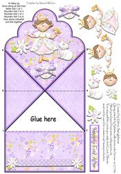 Happily Ever After Princess Scallop Top Diamon Fold Card