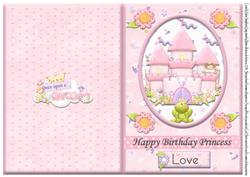My Frog Prince Has Arrived Birthday Quick Cut and Fold Card