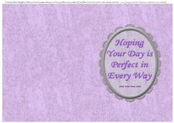 Insert for German Shepherd Purple/silver Cut & Fold Card