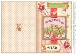 So Berry Precious Happy Birthday Mum Quick Cut & Fold Card