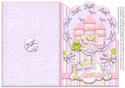 Once Upon a Dream Princess & Frog Quick Cut & Fold Card