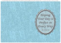 Card Insert for German Shepherd Blue/silver Card