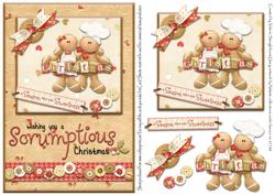 Wishing You a Scrumptious Christmas Card Front