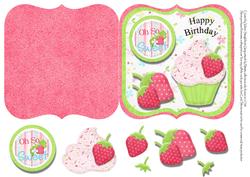 Oh So Sweet Cupcake Birthday Card