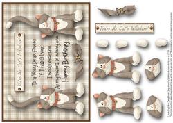Verse Card Front You're the Cat's Whiskers!